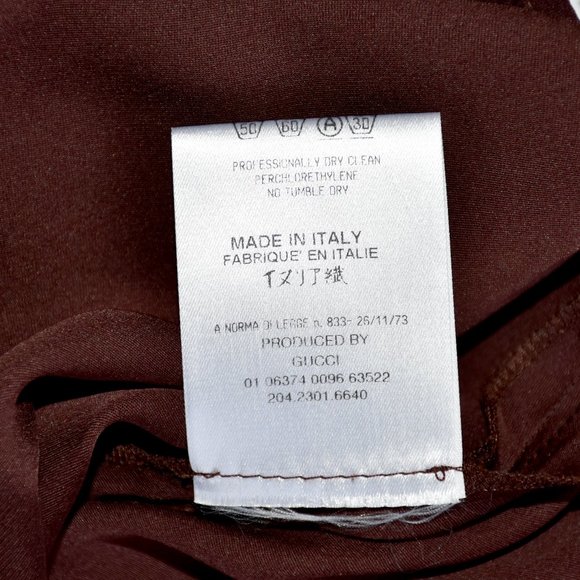 *SOLD* GUCCI 100% SILK Spaghetti Minimal Slip Maxi Gown - Picture 11 of 13